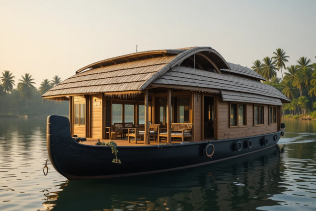 Deluxe houseboat